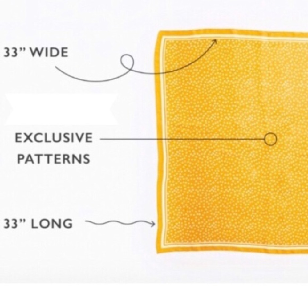 Cleobella Yellow Fall Polka Chic Statement Scarf - Picture 5 of 5